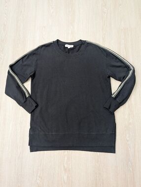 Johnny Was Calme Sweater Women's Small Striped Sleeve Stretch